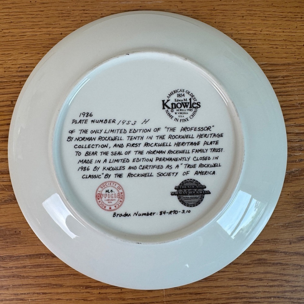 Norman Rockwell Heritage Collection Plates Set of 3‎ 1980s Vintage Gallery Wall - Picture 3 of 9